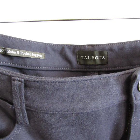 Navy Blue Talbots 5-Pocket Jegging Size 10 Petite - Picture 3 of 6